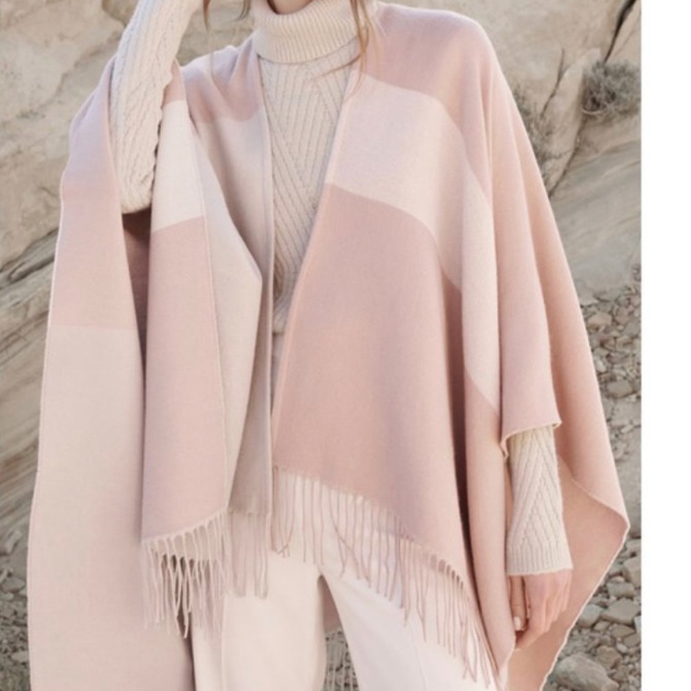 Woven Scarf Cardigan with Fringe